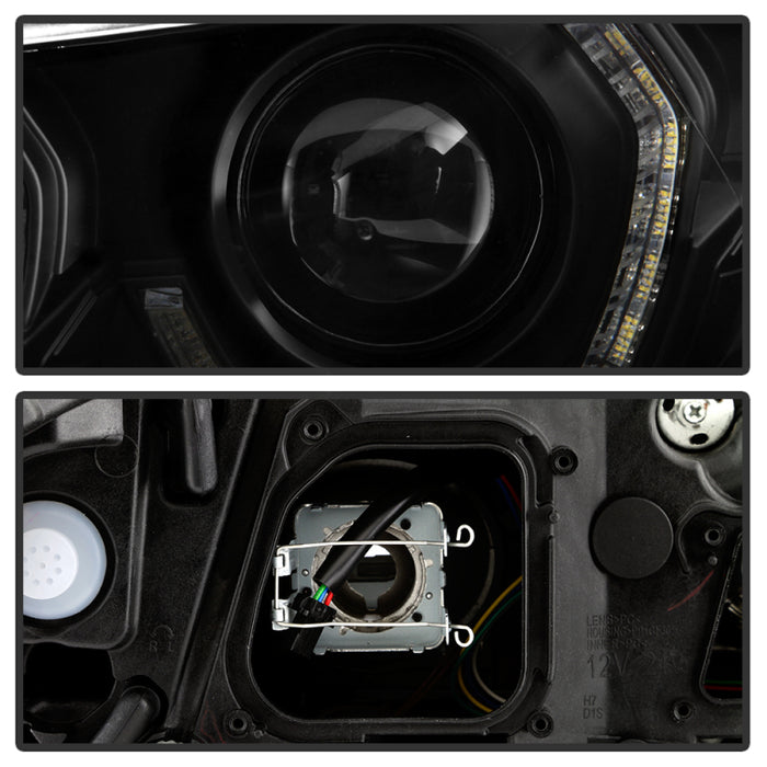 SPYDER 5088208 Spyder BMW 5 Series F10 11-13 Xenon/HID AFS Projector Headlights - Black PRO-YD-BMWF10HIDAFS-SEQ-BK
