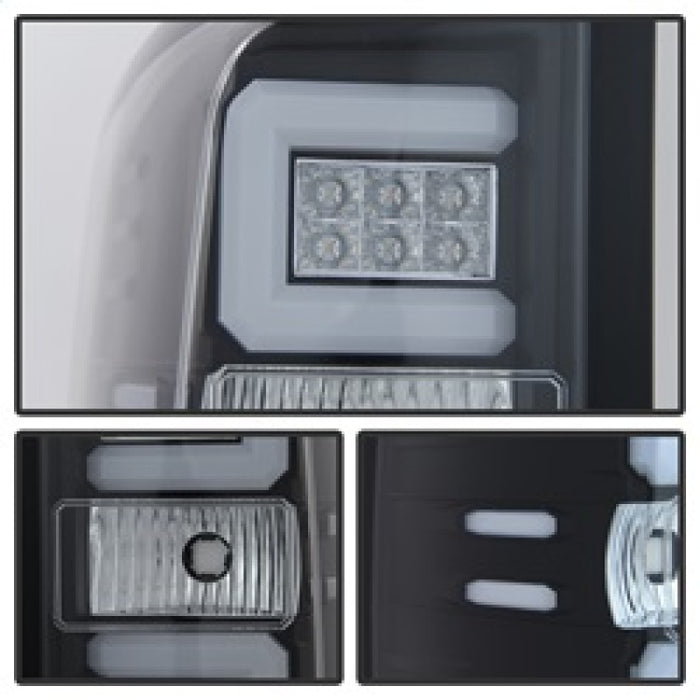 SPYDER 5079985 Spyder Chevy 1500 14-16 Light Bar LED Tail Lights Blk ALT-YD-CS14-LBLED-BK