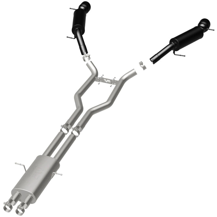 Magnaflow 19123 MagnaFlow Cat-Back 15-16 Land Rover Ranger Rover V6 SS 2.5in Dual Split Rear Exit 4.5in Black Tips