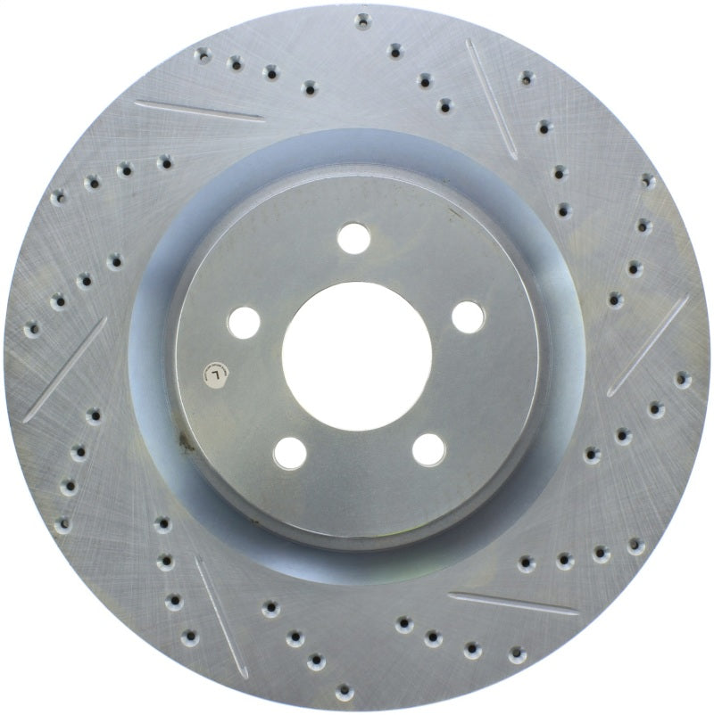 Stoptech 227.61089L StopTech Select Sport 07-10 Ford Shelby Slotted and Drilled Left Rotor