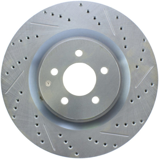 Stoptech 227.61089L StopTech Select Sport 07-10 Ford Shelby Slotted and Drilled Left Rotor