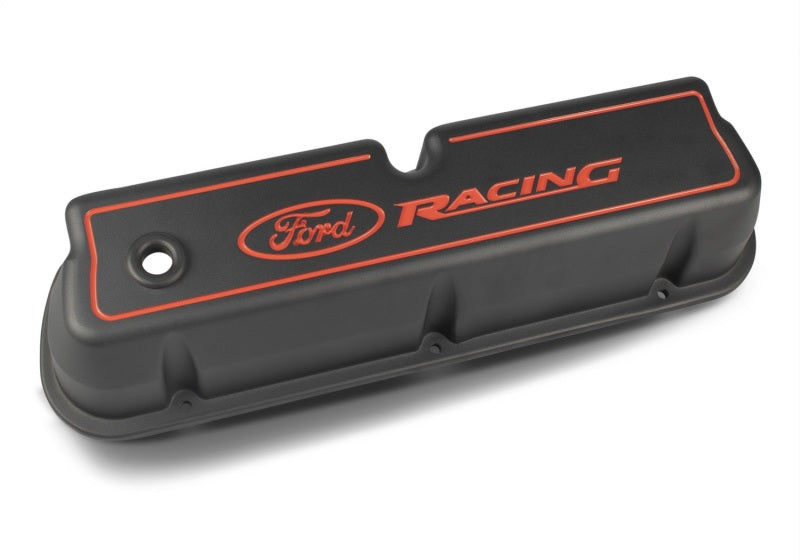 Ford Racing 302-003 Logo Die-Cast Black Valve Covers