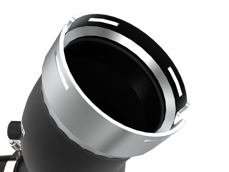aFe 46-20444-B BladeRunner Black 3in Aluminum Charge Pipe Kit 20-21 GM Diesel Trucks V8-6.6L (td) L5P