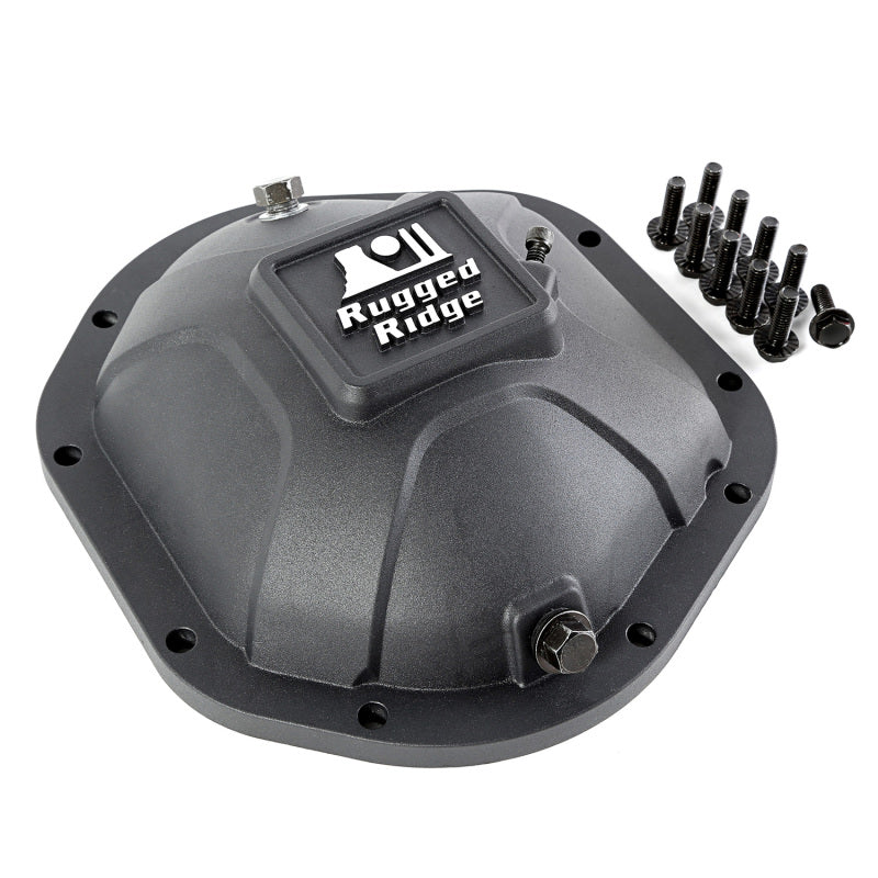 Rugged Ridge 16595.12 Boulder Aluminum Differential Cover Dana 44 Black