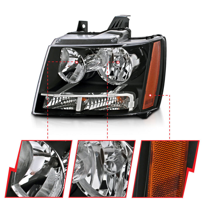 ANZO 111392 ANZ Crystal Headlights