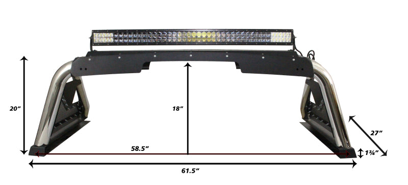 Go Rhino 915000T 15-20 Chevrolet Colorado Sport Bar 2.0 (Mid Size) - Tex Blk
