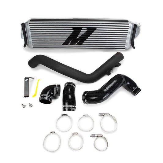 Mishimoto MMINT-CTR-17KSLWBK 2017+ Honda Civic Type R Performance Intercooler Kit - Silver Core Black Piping