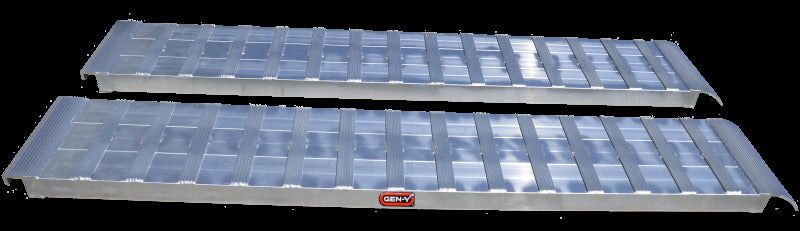 GEN-Y Hitch GH-17120 Gen-Y Extreme-Duty 10ft Aluminum Loading Ramps 15in x 120in 7K Capacity Per Ramp - Pair