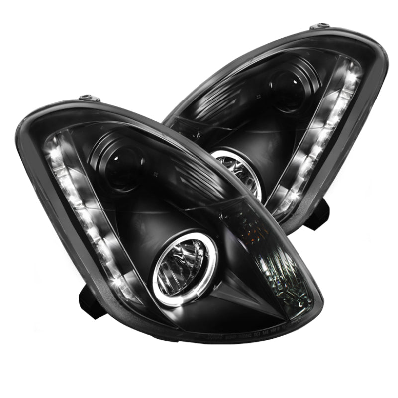 SPYDER 5031747 Spyder Infiniti G35 03-04 4DR Projector Halogen - LED Halo DRL Blk High H4 PRO-YD-IG35034D-DRL-BK