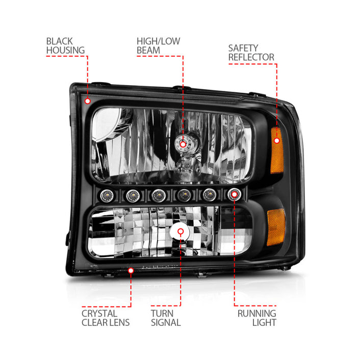 ANZO 111106 ANZ Crystal Headlights