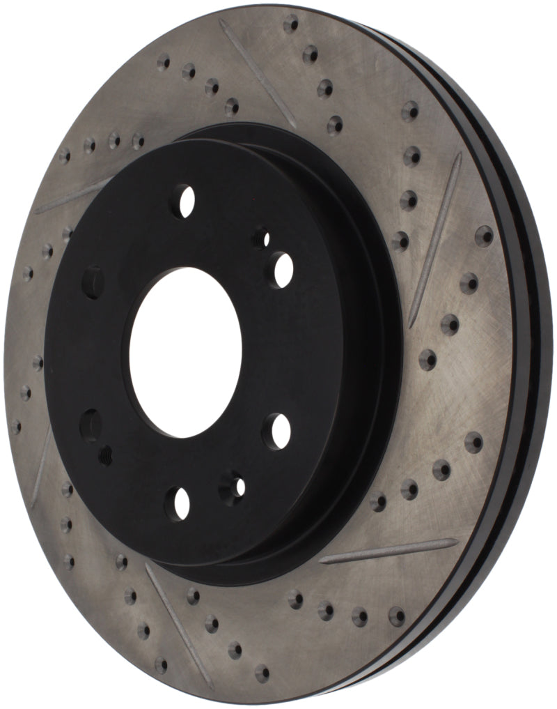 Stoptech 127.66057R StopTech 05-10 GMC Sierra 1500 (w Rear Drum) / 07-09 GMC Yukon Front Right Slotted & Drilled Rotor