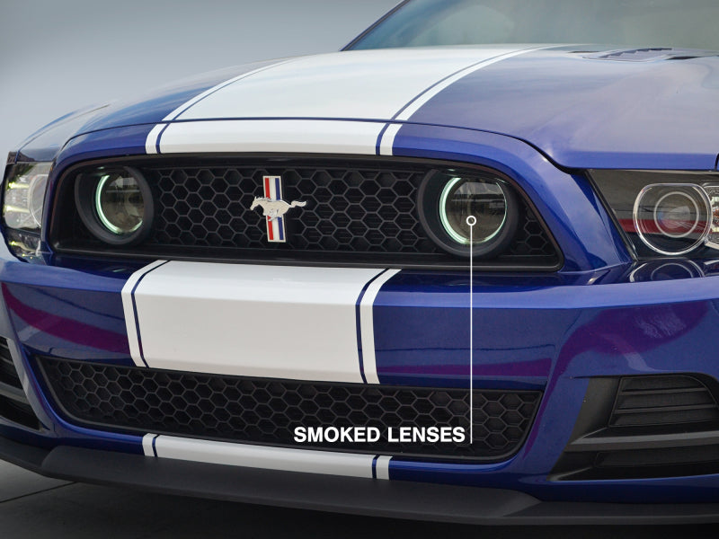 Raxiom 49177 13-14 Ford Mustang GT CCFL Halo Fog Lights (Smoked)