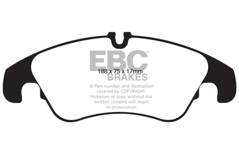 EBC DP32022C 11 Audi A6 2.0 Turbo Redstuff Front Brake Pads