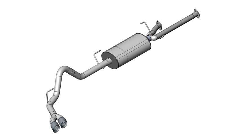 CORSA Performance 14916 Corsa 2011-2021 Toyota Tundra Double Cab/Crew Max 5.7L V8 Polished Sport Cat-Back Exhaust