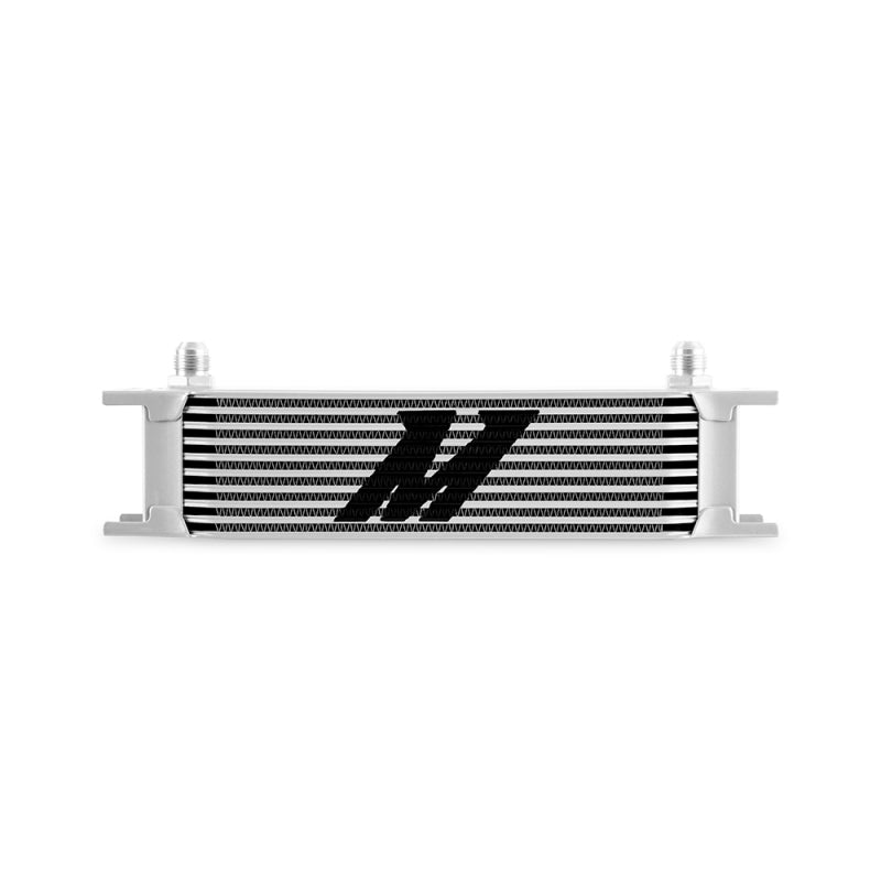 Mishimoto MMOC-10-8SL Universal -8AN 10 Row Oil Cooler - Silver