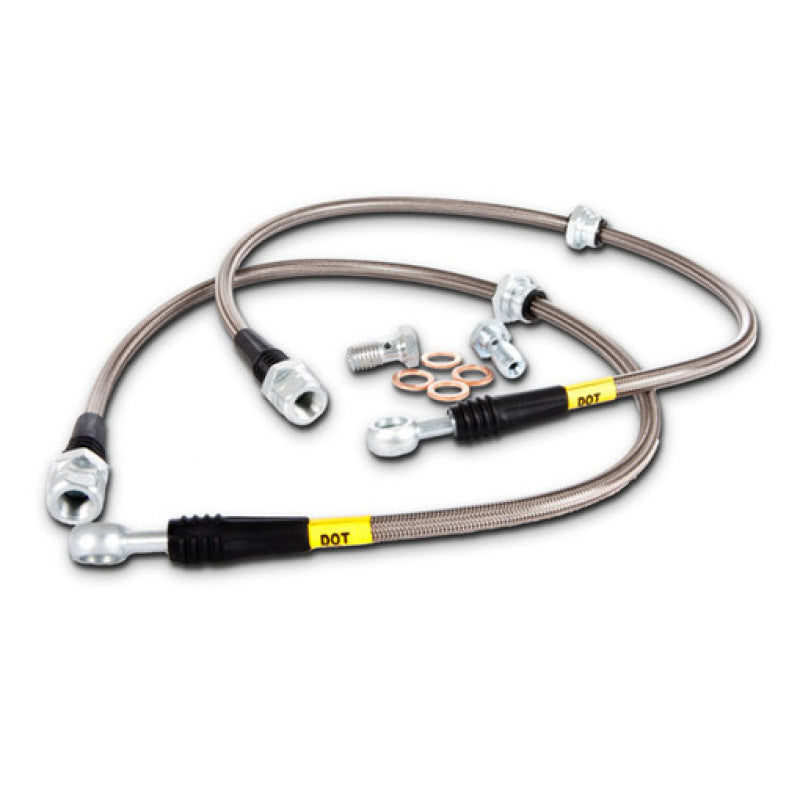 Stoptech 950.63504 StopTech 95-00 Dodge Viper Stainless Steel Rear Brake Line Kit