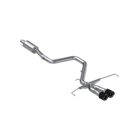 MBRP S47053CF 2019+ Hyundai Veloster Turbo Cat Back - T304 Stainless - Carbon Fiber Tip