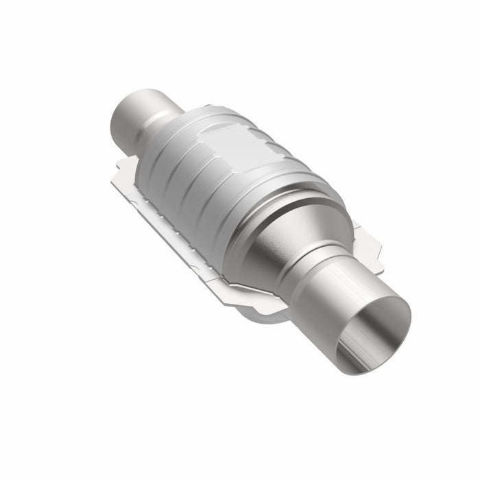 Magnaflow 51234 MagnaFlow Conv Univ 2in In/Out Ctr/Ctr Round 9in Body L x 5.125in W x 13in Overall L Single O2 Port
