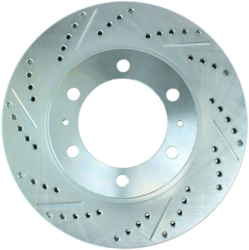 Stoptech 227.44129R StopTech Select Sport 12-14 Toyota FJ Cruiser SportStop Slotted & Drilled Front Right Rotor
