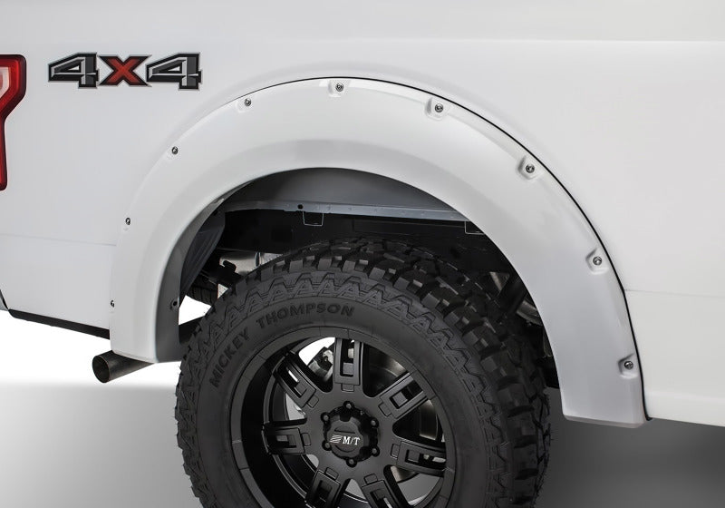 Bushwacker 20942-12 17-18 Ford F-250 Super Duty Pocket Style Flares 4pc - Oxford White