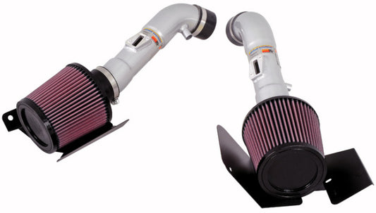 K&N Engineering 69-7071TS K&N 07-08 350z Dual Silver Typhoon Short RAM Intake