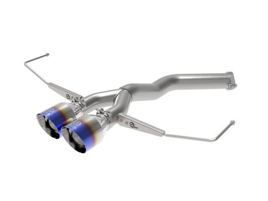 aFe 49-37012-L Takeda 3in-2.5in 304 SS Axle-Back Exhaust w/Blue Flame Tip 19-20 Hyundai Veloster I4-1.6L(t)