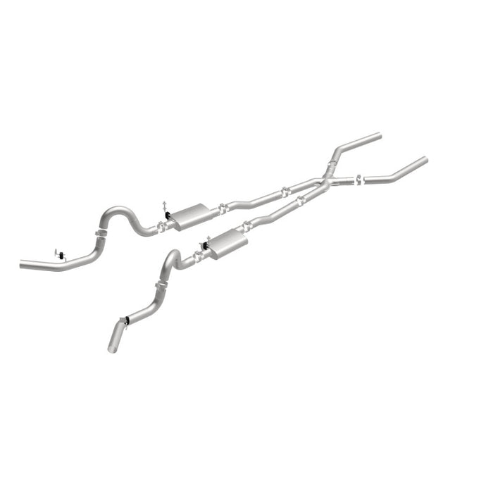 Magnaflow Perf Exhaust MAG15898 68-72 GM A Body 3in Dual Exhaust System
