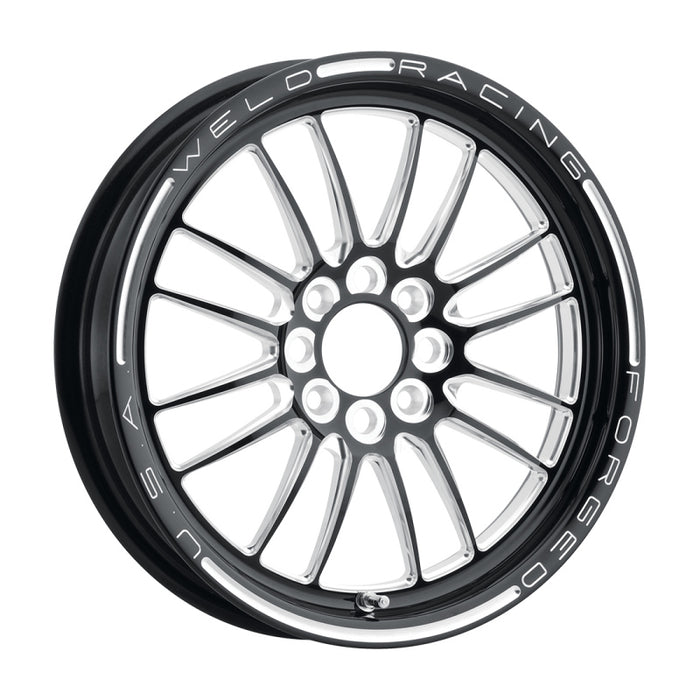 Weld 778B-15022 Tuner Import 15x3.5 / 4x100mm BP / 2.25in. BS 1-Piece Black Wheel