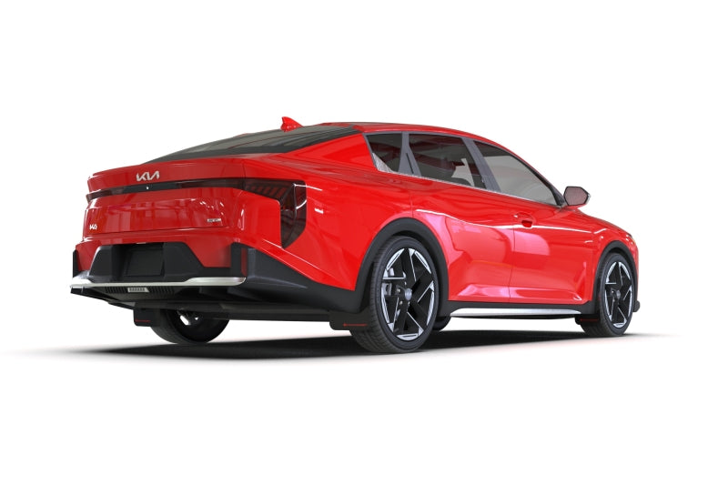 Rally Armor MF111-UR-BLK-DGRY 2025+ Kia K4 Black Mud Flap Dark Grey Logo