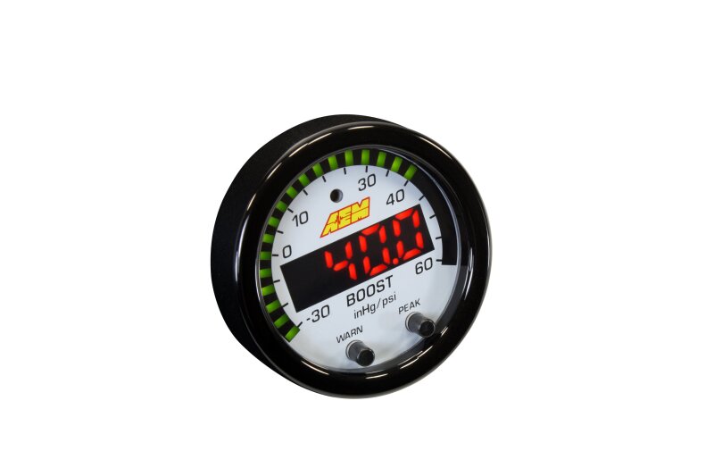 AEM 30-0308 X-Series Boost Pressure -30inHg 60psi Gauge Kit