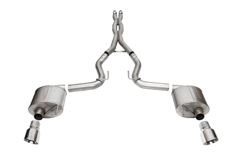 CORSA Performance 21254 Corsa 2024 Ford MustangGT Sport Cat-Back Exhaust System 3.0in Dual Rear Exit w/4.5in Pro Series Tips