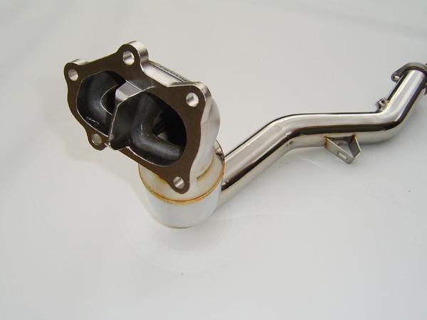 Invidia HS05SW1DPC 02-07 WRX/STi Polished Divorced Waste Gate Downpipe with High Flow Cat