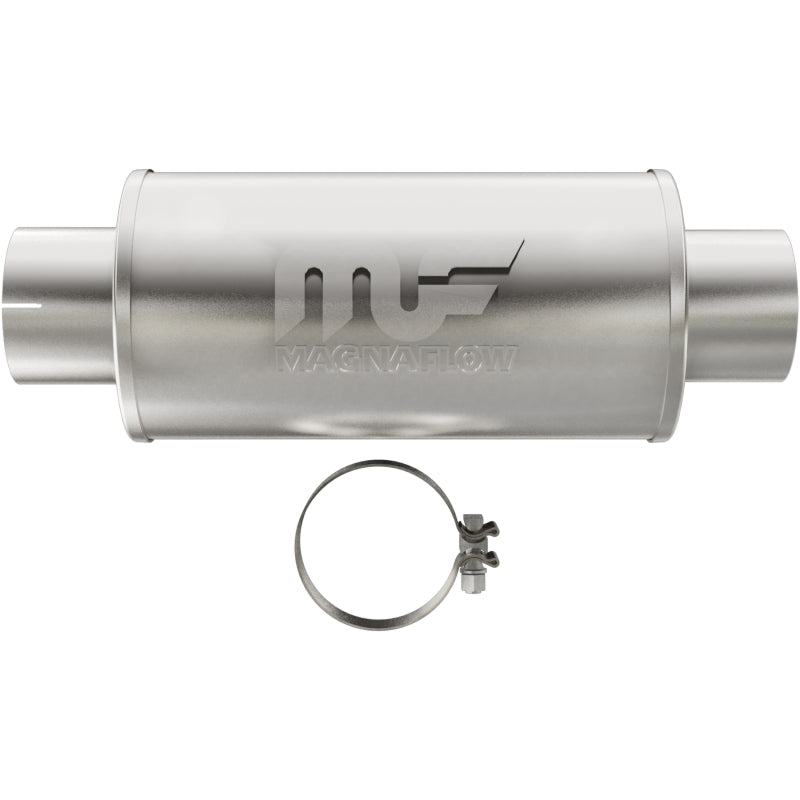 Magnaflow 12775 MagnaFlow Muffler Mag DSL SS 7x7x14 4in Inlet 4in Outlet
