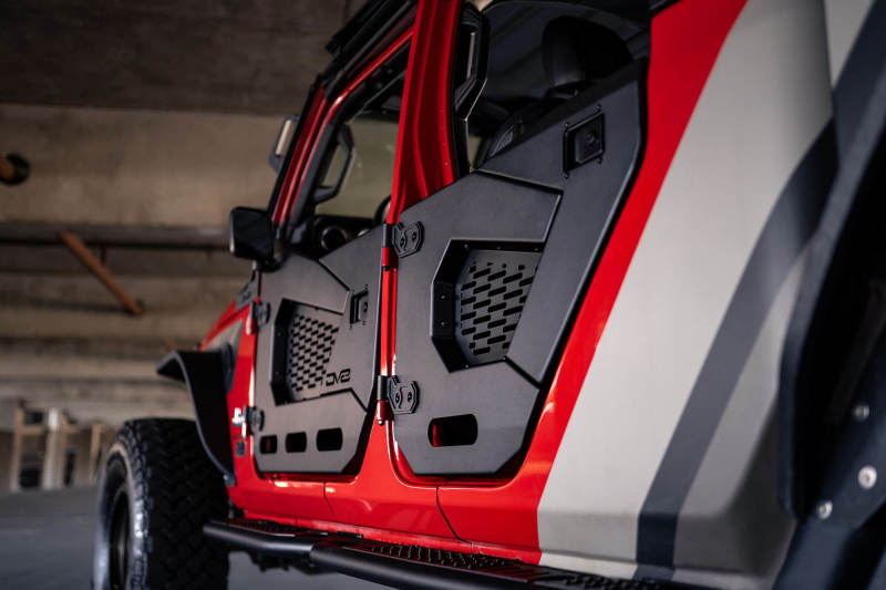 DV8 Offroad HDJL-02R 18-22 Jeep Wrangler JL/JT Spec Series Half Doors - Rear Set