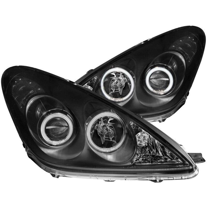 ANZO 121232 2002-2003 Lexus Es300 Projector Headlights w/ Halo Black