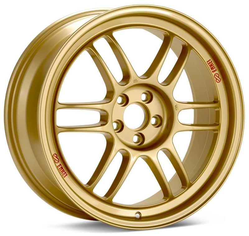 Enkei 3797806545GG RPF1 17x8 5x114.3 45mm Offset 73mm Bore Gold Wheel 05-07 STI/06-10 Civic Si
