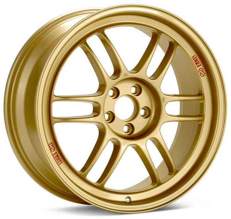 Enkei 3797806545GG RPF1 17x8 5x114.3 45mm Offset 73mm Bore Gold Wheel 05-07 STI/06-10 Civic Si