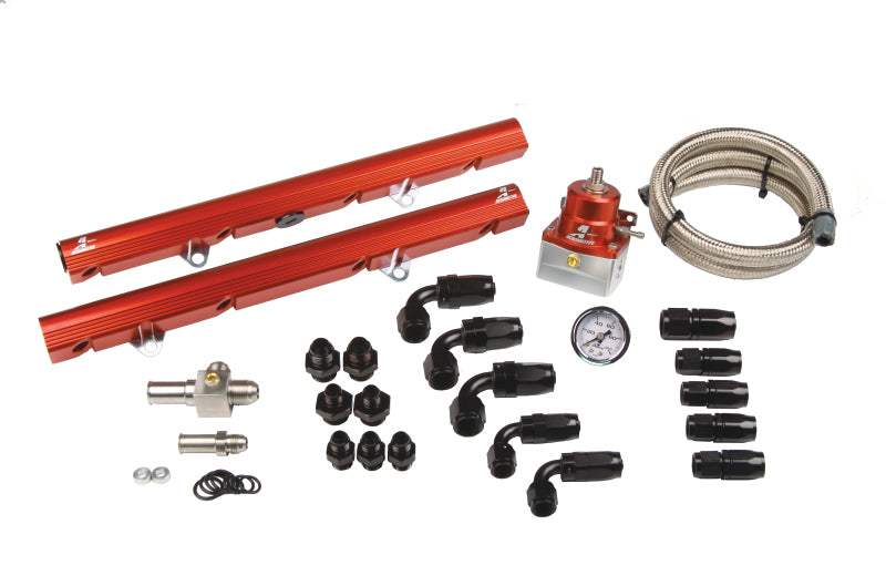 Aeromotive 14102 5.0 Liter Ford Street Billet Fuel Rail System (Ford 5.0 86-98) 5/8in I.D.
