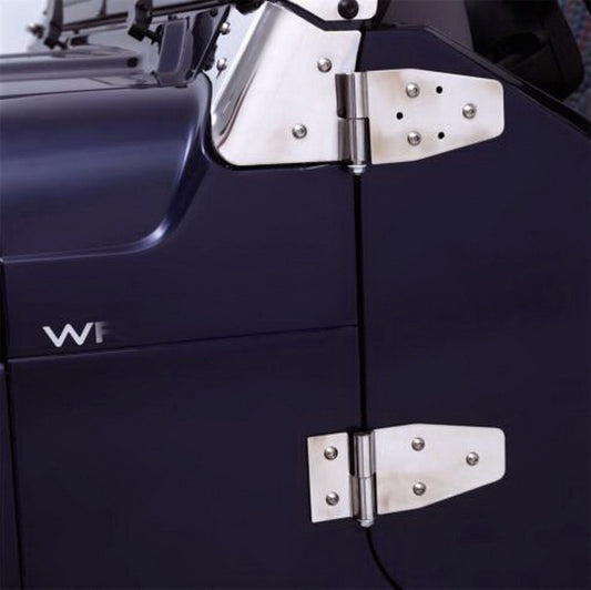 Rampage 7441 1987-1995 Jeep Wrangler(YJ) Door Hinges - Stainless