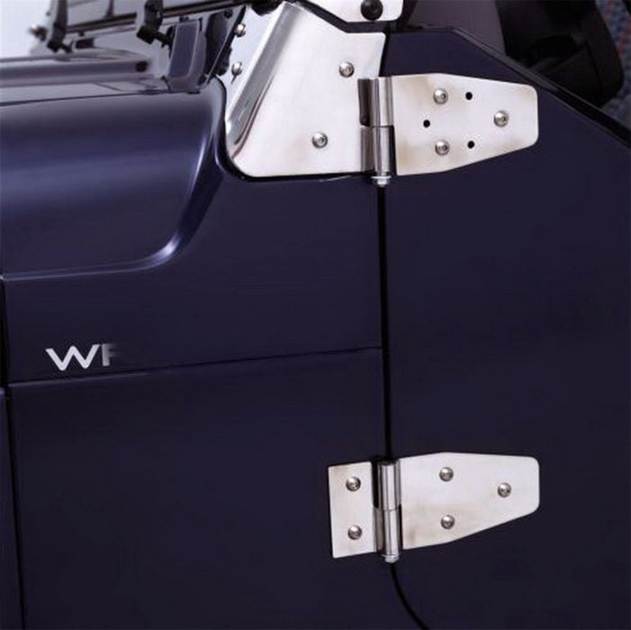 Rampage 7441 1987-1995 Jeep Wrangler(YJ) Door Hinges - Stainless