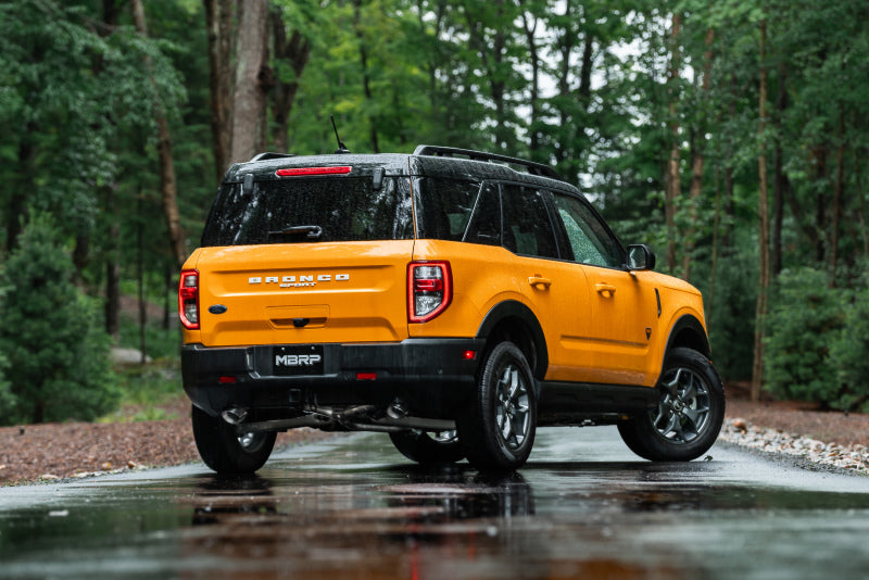 MBRP S5207409 2021+ Ford Bronco Sport (1.5L / 2.0L EcoBoost) 2.5in Resonator-Back Exhaust - Dual Rear Exit