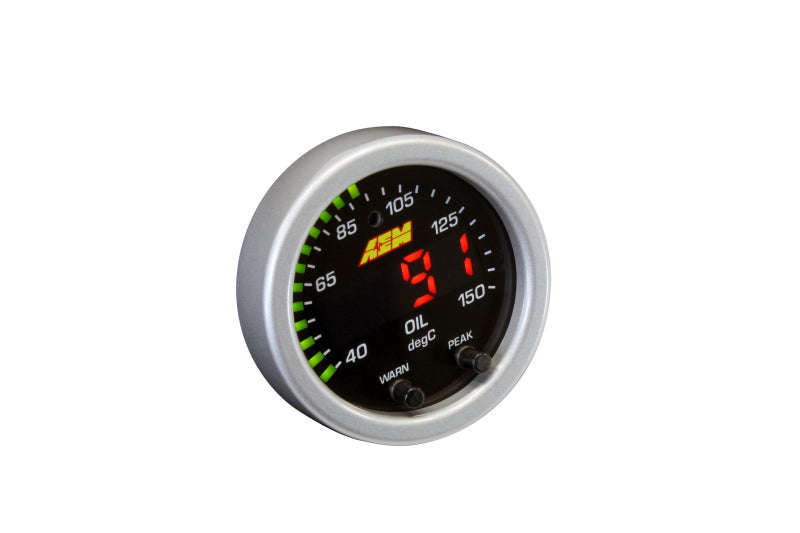 AEM 30-0302 X-Series Temperature 100-300F Gauge Kit (ONLY Black Bezel and Water Temp. Faceplate)