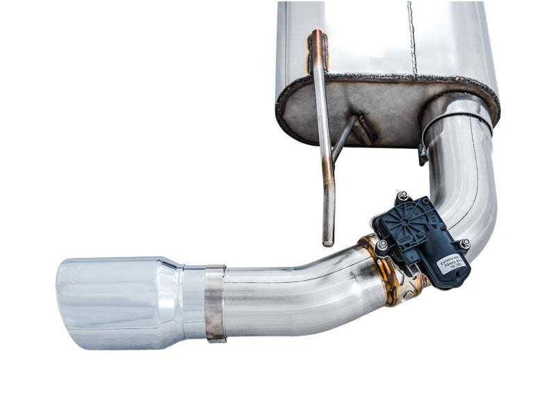 AWE Tuning 3025-32024 Ford Focus RS SwitchPath Cat-back Exhaust - Chrome Silver Tips