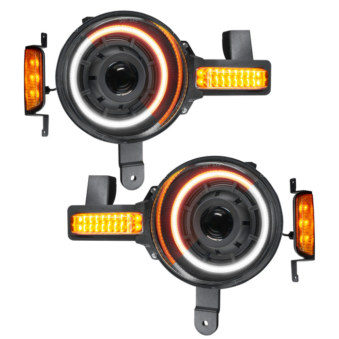 ORACLE Lighting 5886-023 Oracle 2021+ Ford Bronco Oculus Bi-LED Projector Headlights - Amber/White Switchback
