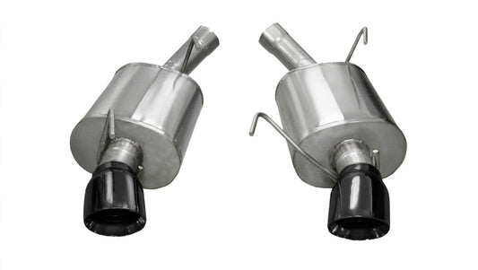 CORSA Performance 14311BLK Corsa 2005-2010 Ford Mustang Shelby GT500 5.4L V8 Black Sport Axle-Back Exhaust