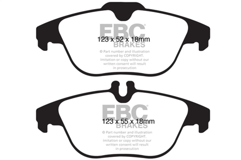 EBC DP41990R 12-14 Mercedes-Benz C250 (W204) 1.8 Turbo Yellowstuff Rear Brake Pads