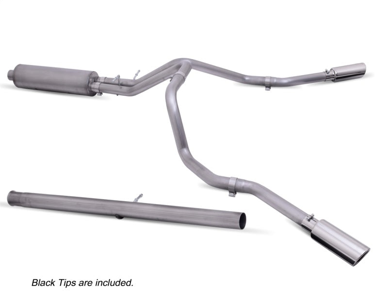 Gibson 65714B 20-21 Chevy Silverado 2500HD 6.6L 2.5in Cat-Back Dual Extreme Exhaust - Black Elite