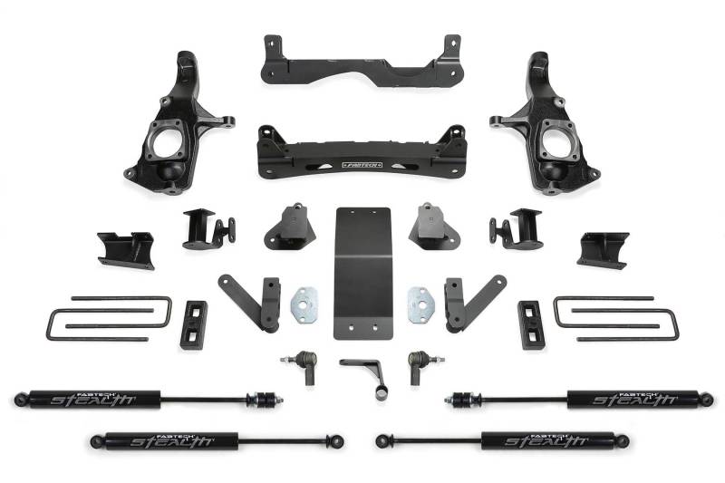 Fabtech K1121M 11-19 GM 2500HD 2WD/4WD 4in Basic Sys w/Stealth Shks
