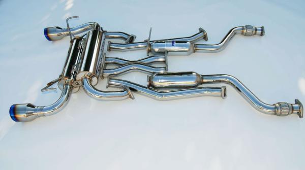 Invidia HS09N7ZGID 09+ 370Z Gemini Rolled Titanium Tip Cat-back Exhaust