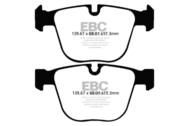 EBC DP32020C 10+ BMW 535i 3.0 Twin Turbo GT (F07) Redstuff Rear Brake Pads